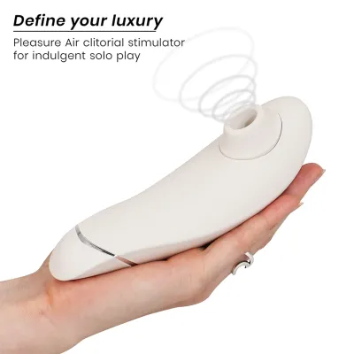Tlakový stimulátor klitorisu Womanizer Premium 2, teple šedý - obrázek 3