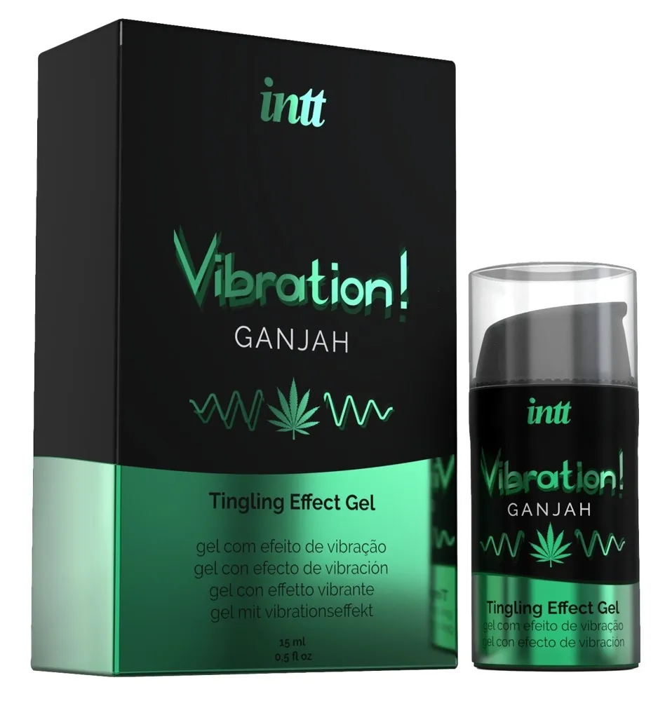 Vibrační stimulační gel INTT Vibration, konopí, 15 ml - obrázek 3