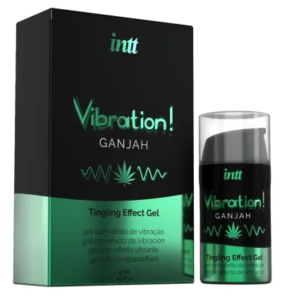 Vibrační stimulační gel INTT Vibration, konopí, 15 ml - obrázek 3