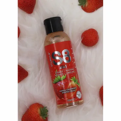 Lubrikační gel S8 4v1 Dessert s jahodovou příchutí, 125 ml - obrázek 2