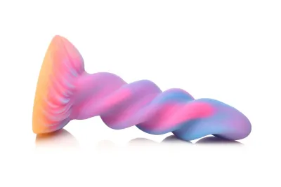 Fantasy dildo Blush Moon Rider ze silikonu s přísavkou, svítí ve tmě, L - obrázek 5
