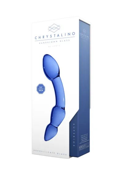 Skleněné dildo Shots Superior Glass, borosilikátové sklo, průhledné, 19 cm - obrázek 4