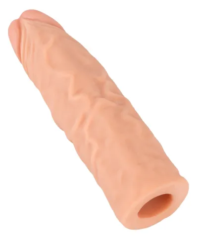 Prodlužovací návlek na penis You2Toys Nature Skin, realistický, tělový, 19,5 cm - obrázek 3