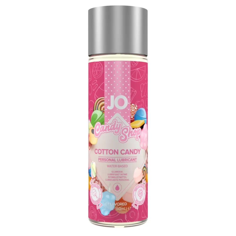 Lubrikační gel s příchutí System JO H2O Candy Shop Cotton Candy, cukrová vata, 60 ml