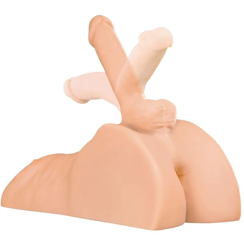 Masturbátor PDX Plus Perfect Ride, torzo s penisem a análním otvorem - obrázek 4