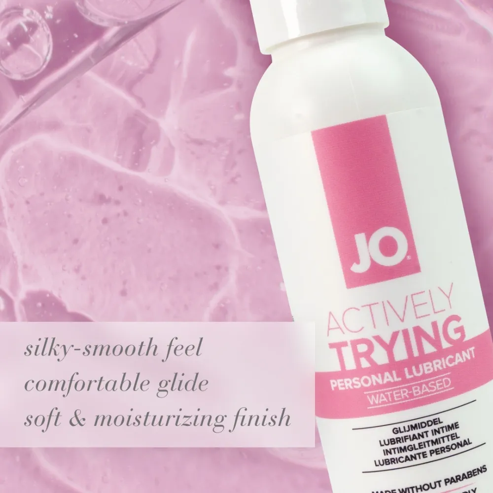 Lubrikační gel JO Actively Trying na vodní bázi pro snahu o početí, 120 ml - obrázek 5