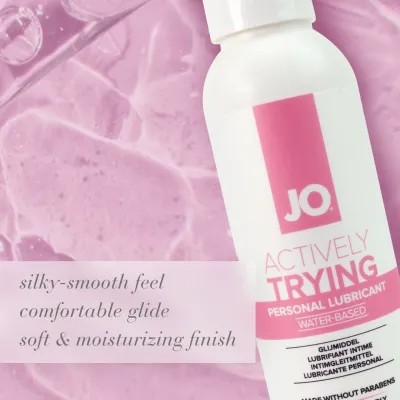 Lubrikační gel JO Actively Trying na vodní bázi pro snahu o početí, 120 ml - obrázek 5
