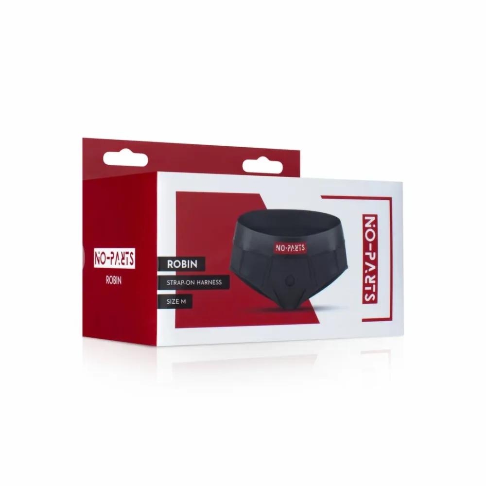 No-Parts Robin nastavitelný postroj pro strap-on M černý - obrázek 5