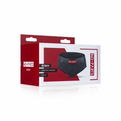 No-Parts Robin nastavitelný postroj pro strap-on M černý - obrázek 5