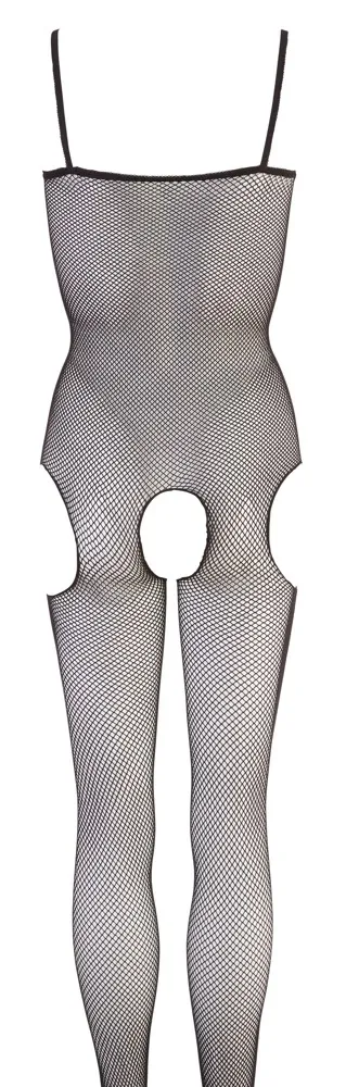 Síťový bodystocking Cottelli Collection s otevřenými boky, černý, S/M - obrázek 5