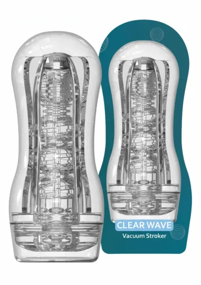 Masturbátor TOYJOY HERO Clear Wave s nastavitelným podtlakem, průhledný - obrázek 4