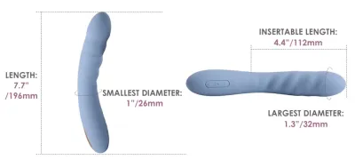 Přirážecí vibrátor Svakom Ava Neo, ovládání aplikací, chrpově modrý, 19,6 cm - obrázek 6
