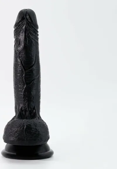 Crushious Inviktus silikonové dildo s přísavkou 19 cm černé - obrázek 4