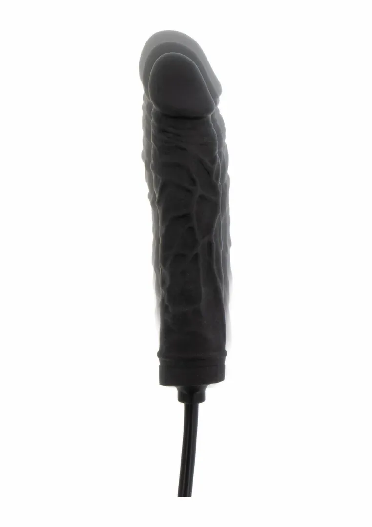 Nafukovací dildo Hidden Desire Extreme Inflatable Dong Advanced, silikon, černé - obrázek 5
