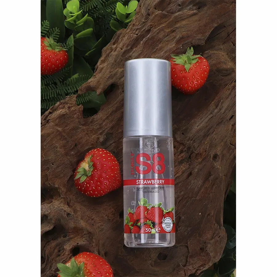Lubrikační gel STIMUL8 S8 s příchutí jahody, na vodní bázi, 125 ml - obrázek 2