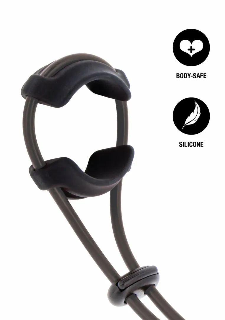 Nastavitelný erekční kroužek Hidden Desire Adjustable Comfort, silikon, černý - obrázek 5