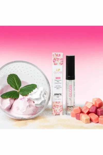 Brnivý lesk na rty EXSENS Strawberry, jahoda, 7,4 ml - obrázek 4