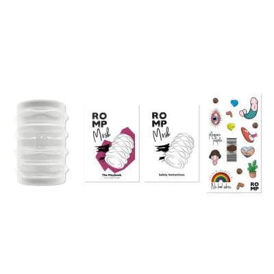 Oboustranný masturbátor ROMP Mosh, průhledný, 6,4 cm - obrázek 12