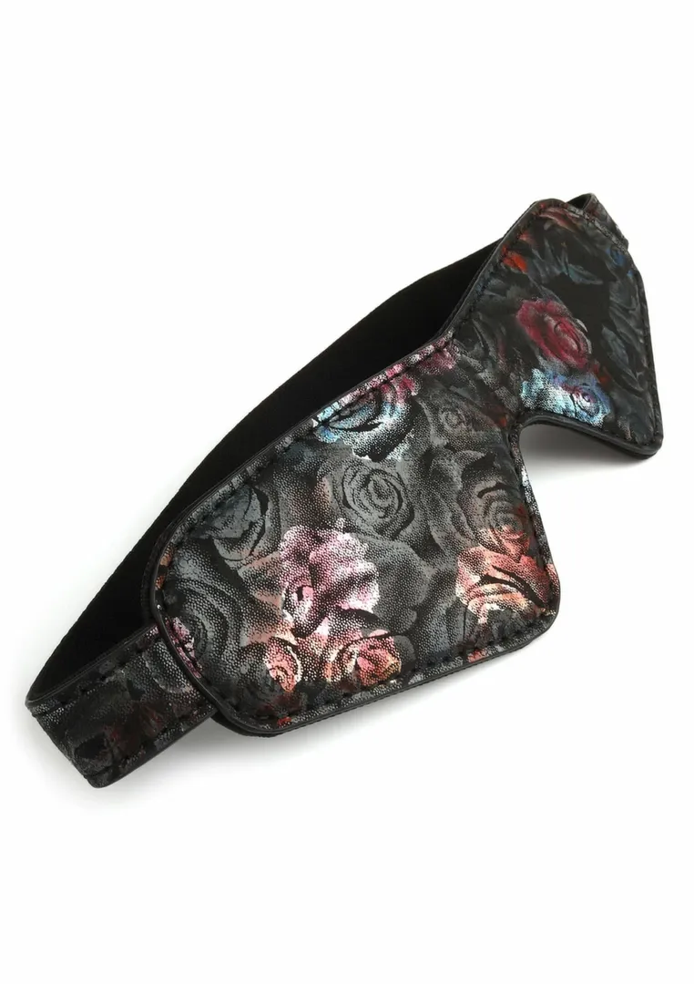 Páska přes oči GEISHA Floral Jacquard, saténová, polstrovaná, nastavitelná - obrázek 2