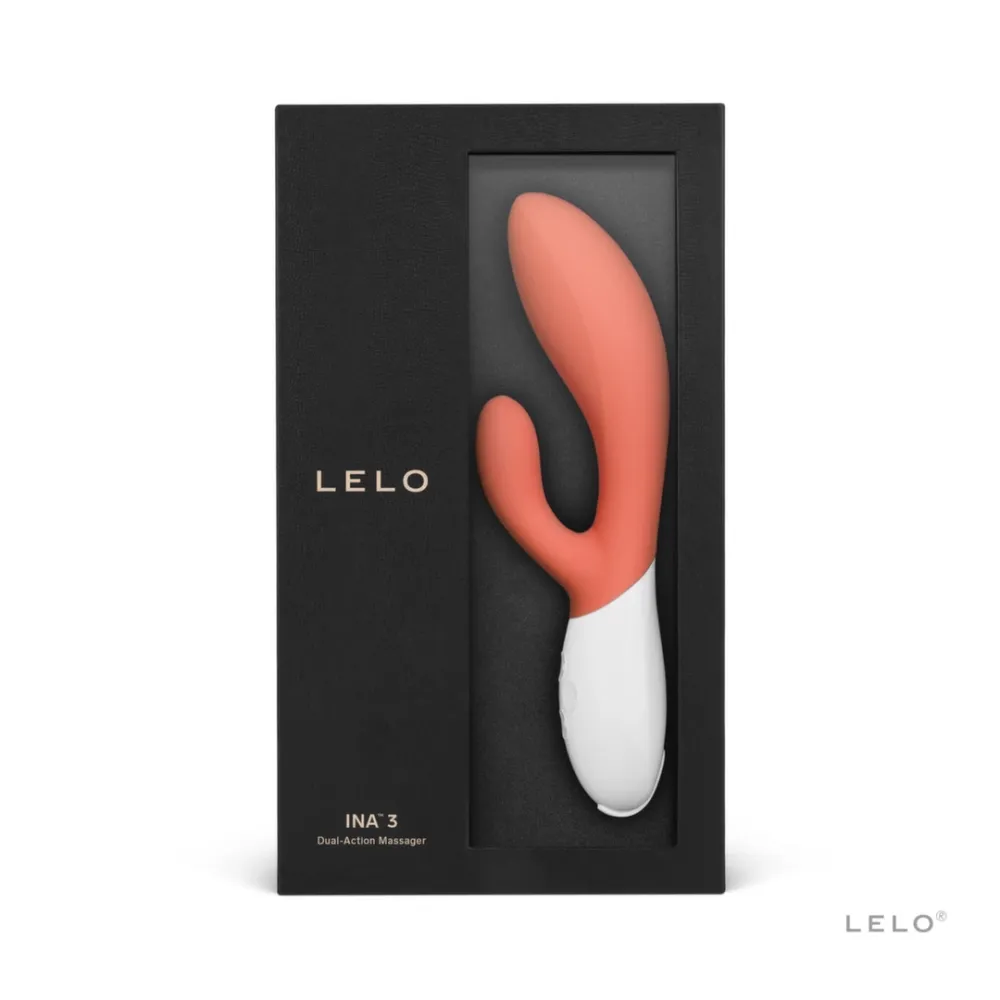 Rabbit vibrátor LELO INA 3, korálový - obrázek 3