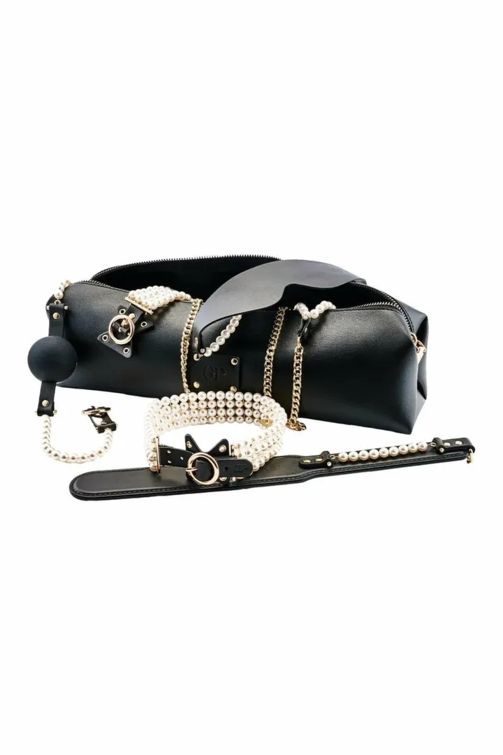 BDSM sada Guilty Pleasure Allure Pearl Pleasure Set, 7 dílů, s umělými perlami - obrázek 2