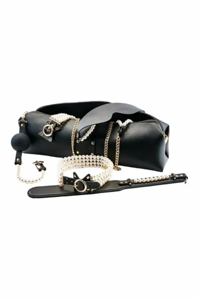 BDSM sada Guilty Pleasure Allure Pearl Pleasure Set, 7 dílů, s umělými perlami - obrázek 2