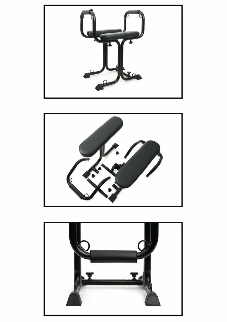 Bondage sedačka Bangers s 8 úchyty a polstrovanými područkami, černá - obrázek 9