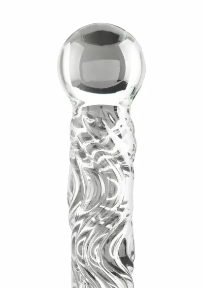 Kožené důtky TOYJOY Crystal Leather Whip se skleněnou rukojetí, 66 cm - obrázek 5