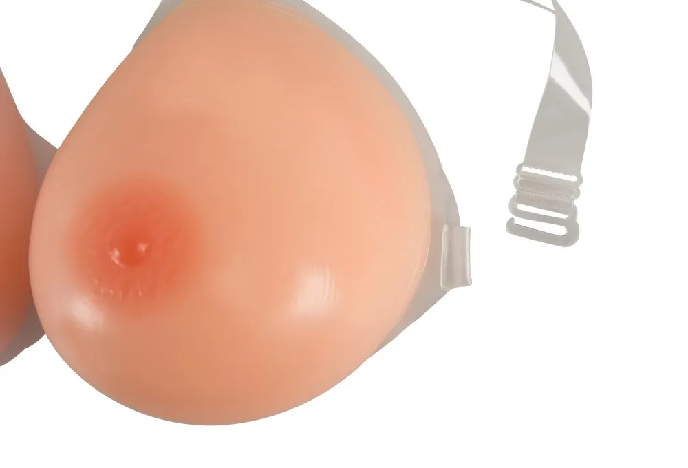 Silikonová prsa Cottelli s nastavitelnými ramínky, obvod 86–105 cm, tělová - obrázek 7