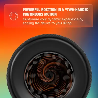 Rotační masturbátor Arcwave Orbit 360° s aplikací, černý - obrázek 11