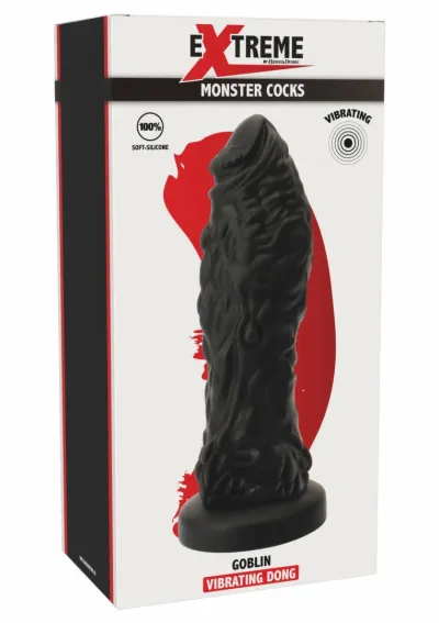 Vibrační dildo HIDDEN DESIRE Extreme Goblin Monster Dong s přísavkou, zelené, 27 cm - obrázek 2