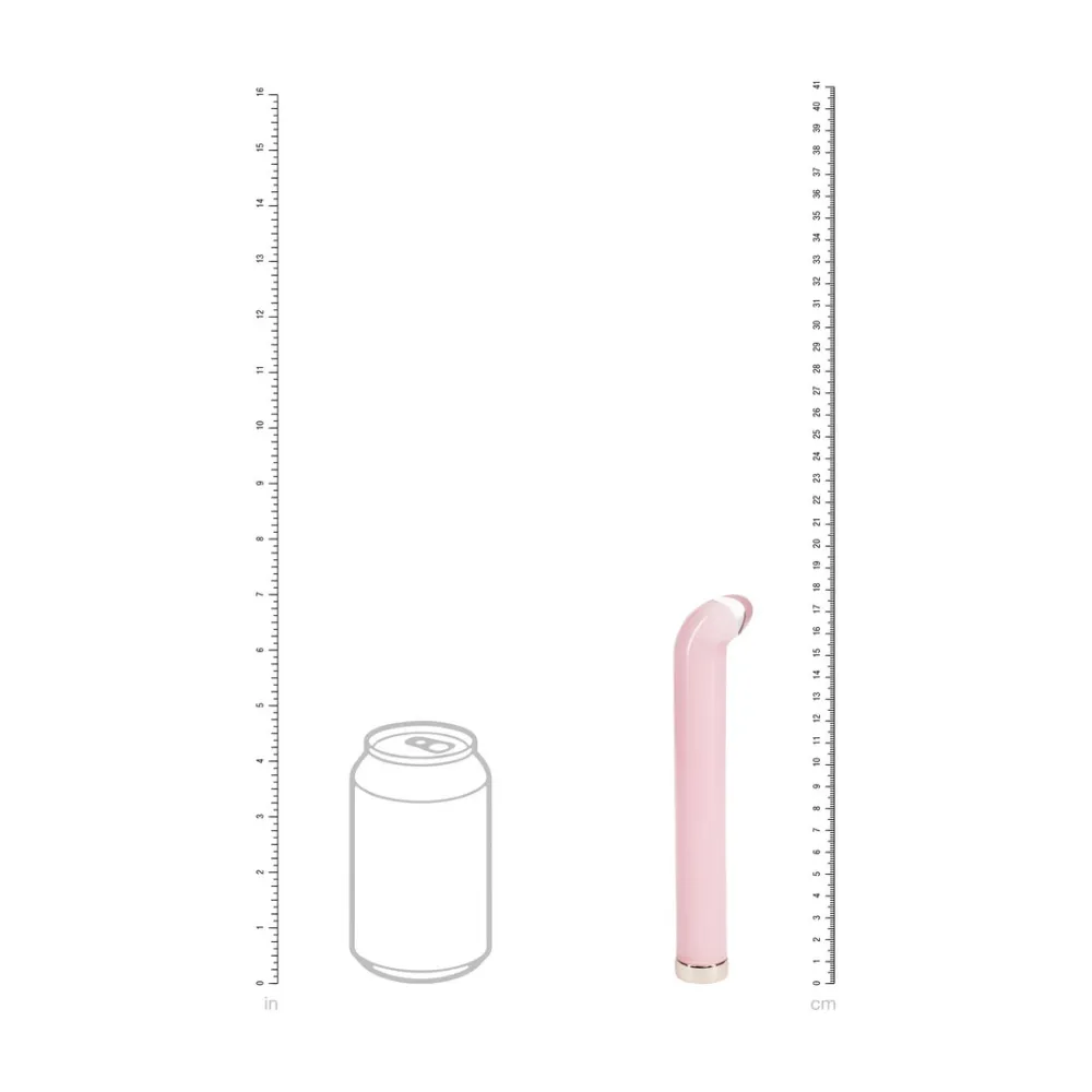 Skleněný stimulátor bodu G Loveline Glass G-Spot Vibe, zahnutý, růžový, 18 cm - obrázek 5