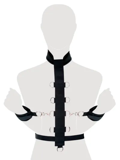 Fixační postroj s pouty Fetish Fantasy Series Fantasy Harness, černý - obrázek 5