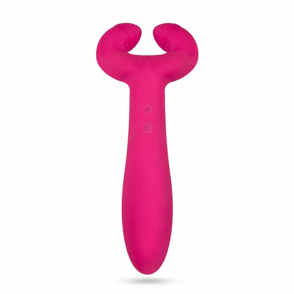 Oboustranný vibrátor pro páry EasyToys s kroužkem, voděodolný, nabíjecí, černý - obrázek 9