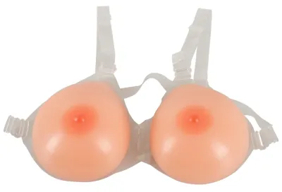 Silikonová prsa Cottelli s nastavitelnými ramínky, obvod 86–105 cm, tělová - obrázek 2