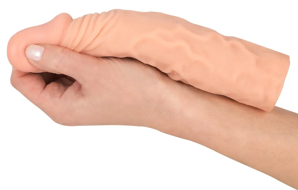 Prodlužovací návlek na penis You2Toys Nature Skin, realistický, tělový, 19,5 cm - obrázek 6