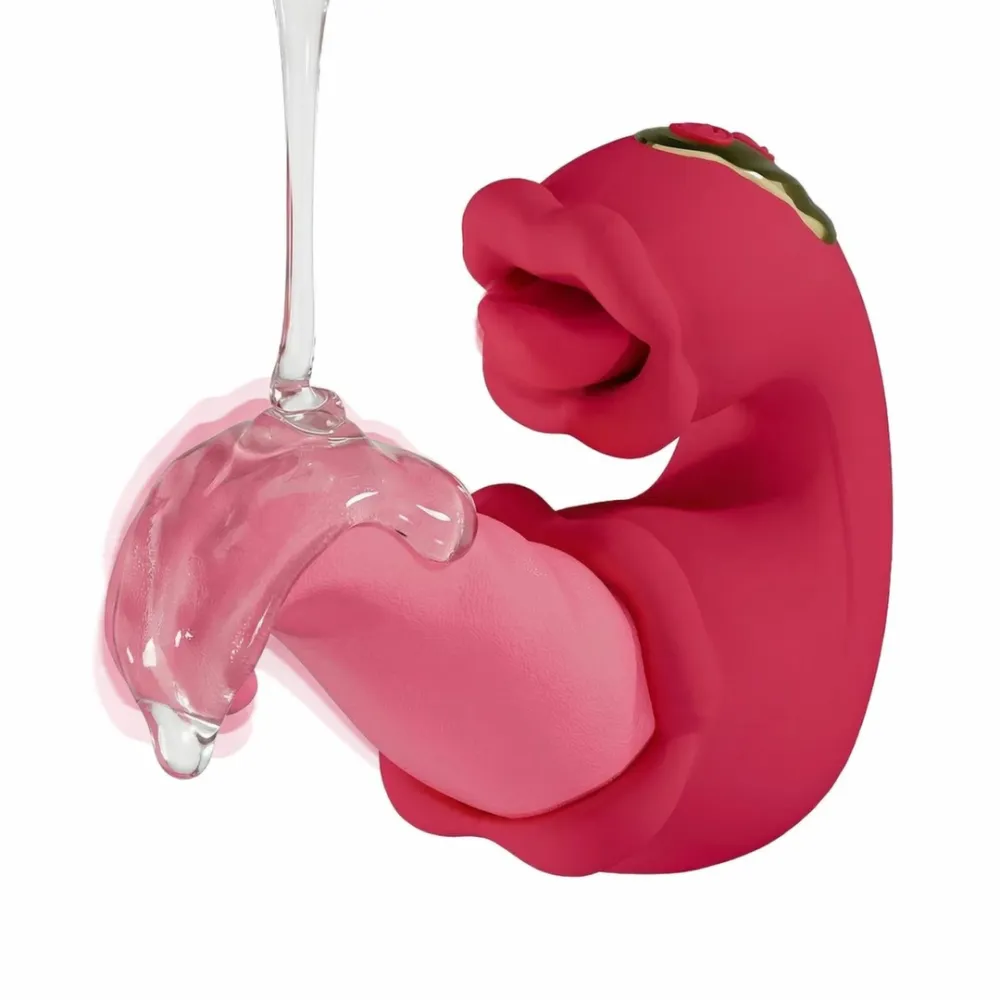 Rabbit vibrátor Teazers Double Tongue, silikonový, růžový