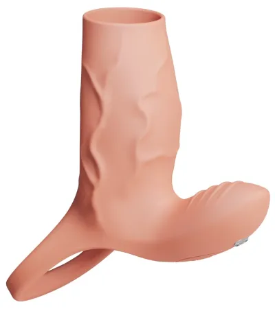 Vibrační návlek na penis Realistixxx Real Sleeve Clit S se stimulátorem klitorisu - obrázek 3