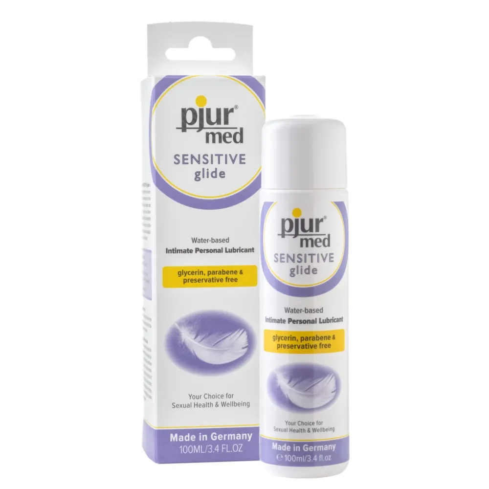 Lubrikační gel Pjur MED Sensitive Glide na vodní bázi, pro citlivou pokožku, 100 ml
