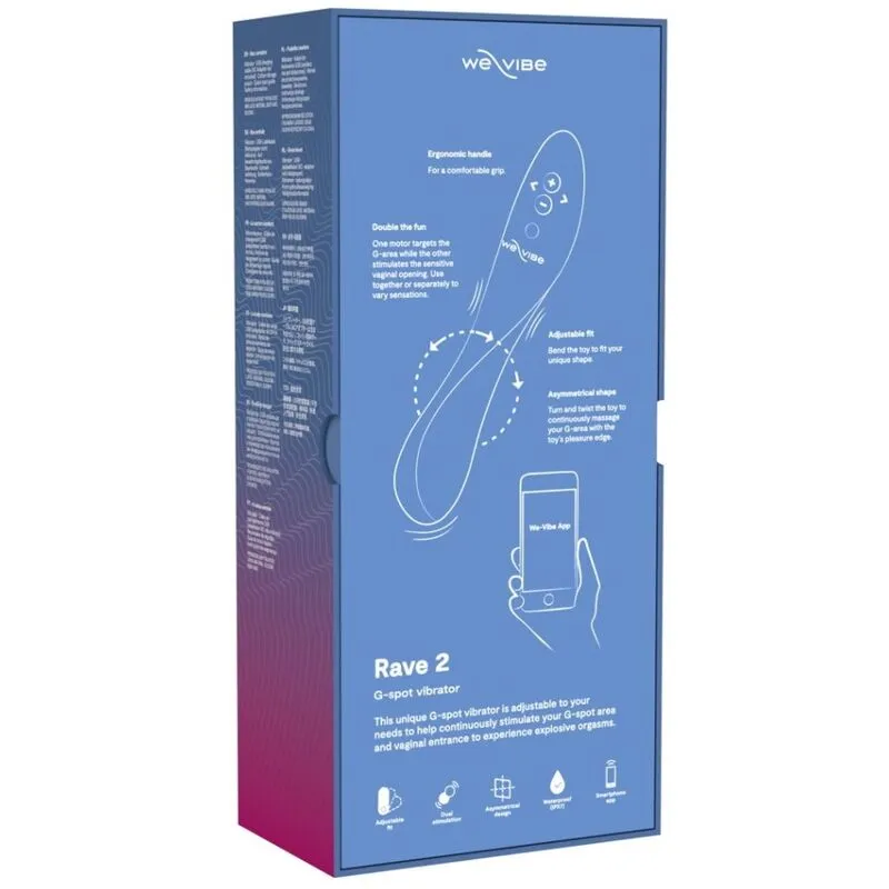 Vibrátor na bod G We-Vibe Rave 2 s ovládáním přes aplikaci, modrý - obrázek 13