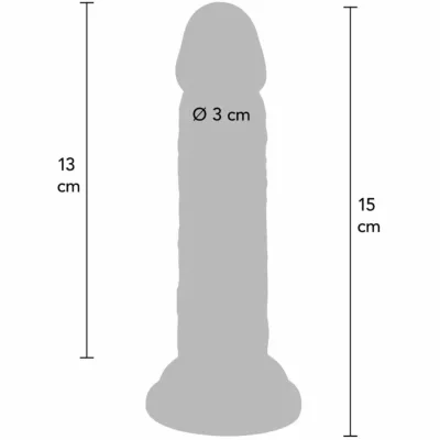 Realistické dildo Get Real Deluxe Dual Density s přísavkou, 15 cm, tělové - obrázek 4