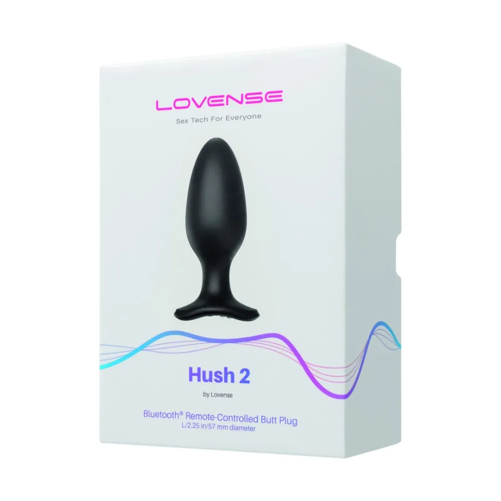 Vibrační anální kolík Lovense Hush 2 L ovládaný aplikací, 57 mm, silikon, černý - obrázek 6