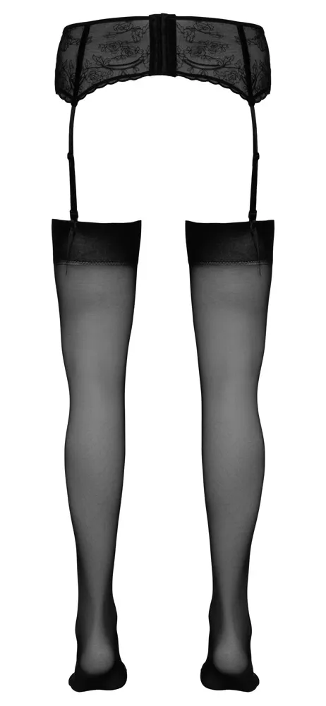 Klasické černé punčochy Cottelli Collection, 20 DEN, 2 páry - obrázek 5