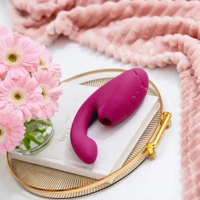 Rabbit vibrátor s tlakovým stimulátorem klitorisu Womanizer Duo Next, tmavě růžový - obrázek 15