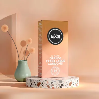 Kondomy EXS Grande, extra široké 64 mm, 12 ks - obrázek 2