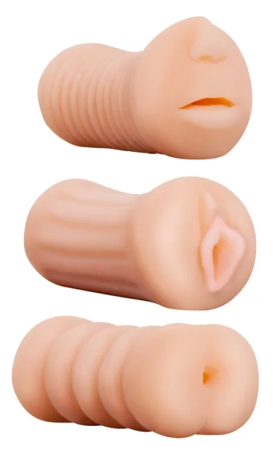 Sada 3 masturbátorů You2Toys To-Go Trio, TPR, 11 cm - obrázek 2