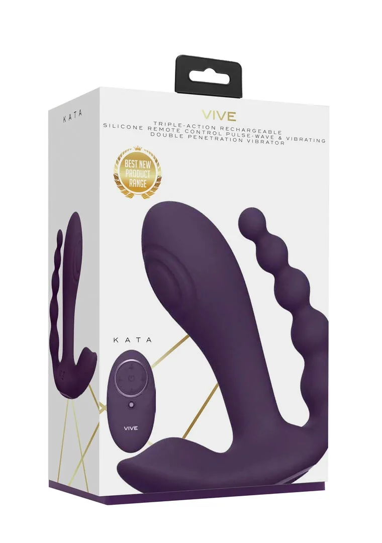Vibrátor VIVE Kata pro dvojí stimulaci, 3 motory, dálkové ovládání, fialový - obrázek 8