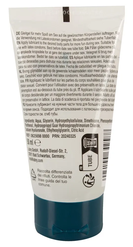 Anální lubrikační gel Just Glide Premium Anal s kyselinou hyaluronovou, 50 ml - obrázek 2