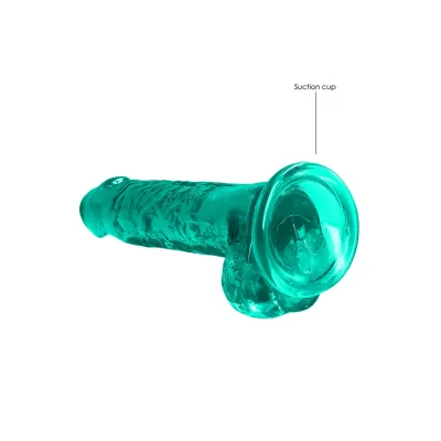 Realistické dildo s přísavkou RealRock Crystal Clear, průhledné, 19 cm - obrázek 5