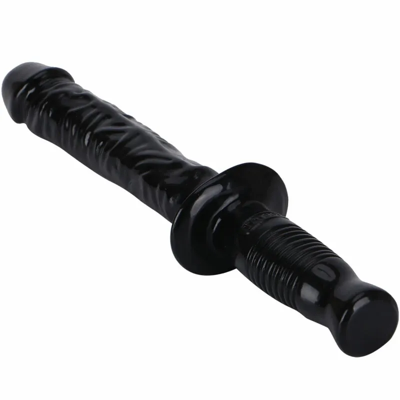 Dildo s rukojetí Get Real The Manhandler, 38 cm, černé - obrázek 5
